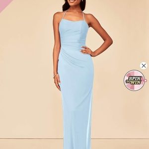 AZAZIE KEONIE SKY BLUE DRESS